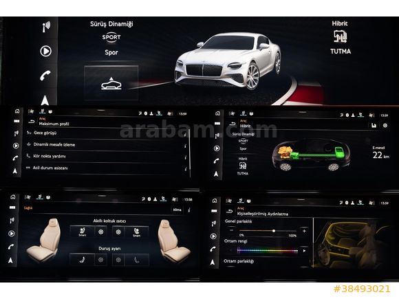 2024 CONTİNENTAL GT SPEED FİRST 1 EDİTİON 782 HP HUD_MASAJ_HATASIZ