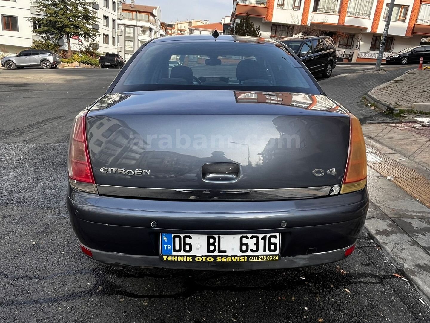 Galeriden Citroen C4 1.6 HDi SX PK 2008 Model Ankara 195.000 km Gri 5