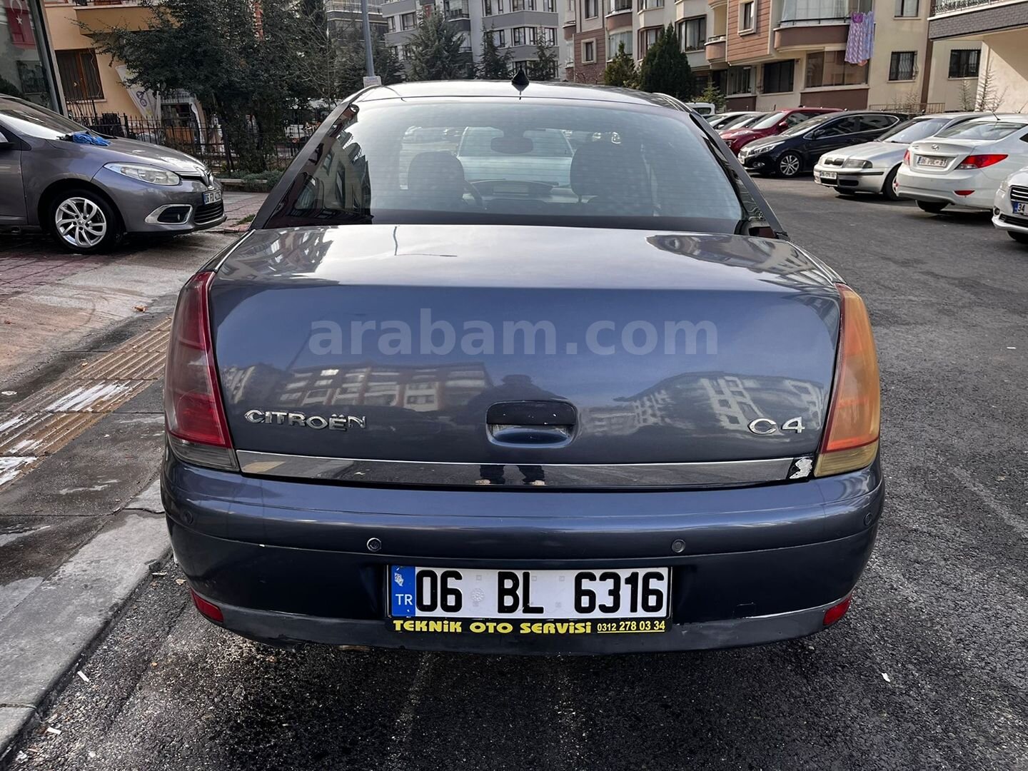 Galeriden Citroen C4 1.6 HDi SX PK 2008 Model Ankara 195.000 km Gri 4