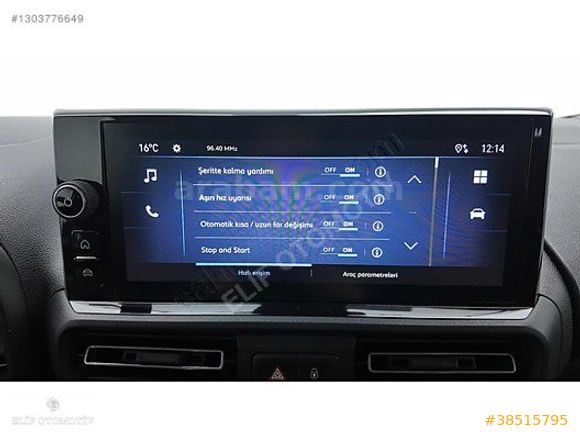 OPEL COMBO 2025 1.5 D ESSENTİAL OTOMATİK VTS 3.999 KM'DE LEKESİZ