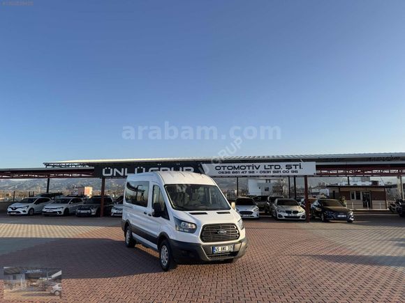 ÜNLÜ GRUP TAN 2018 FORD TRANSİT 14+1 KLİMALI HATASIZ