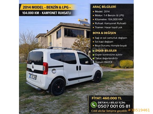 Sahibinden Fiat Fiorino Combi 1.4 Fire Pop 2014 Model