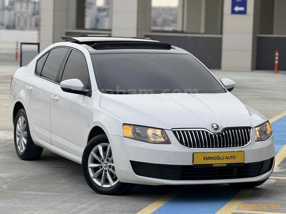 EMİNOĞLU- 2013 HATASIZ BOYASIZ CAM TAVAN SKODA OCTAVİA OPTİMAL DSG
