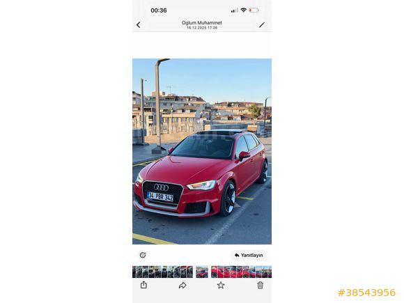 Sahibinden Audi A3 Sportback 1.6 TDI Ambition 2015 Model 