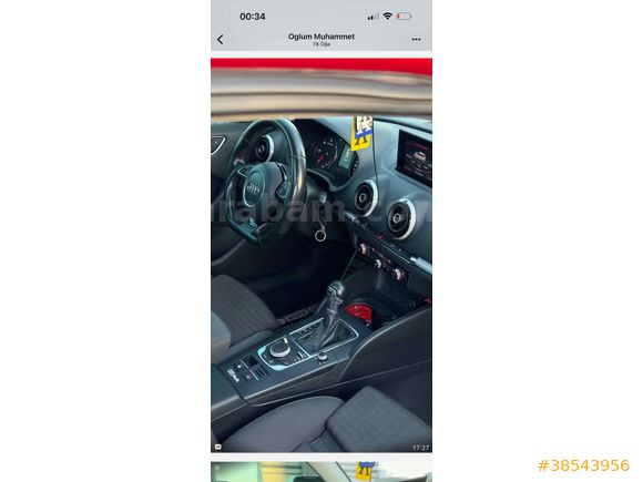 Sahibinden Audi A3 Sportback 1.6 TDI Ambition 2015 Model 