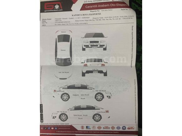  Güncel ekspertiz yapılmış 2011 model aile aracı