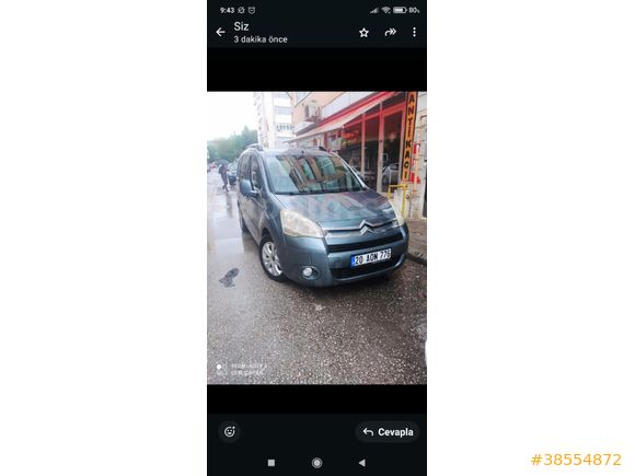ACİL SATILIK FİYAT DÜŞÜRDÜK.Sahibinden Citroen Berlingo 1.6 HDi Combi SX 2011 Model Denizli