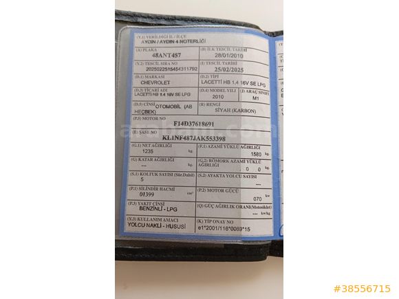 Sahibinden Chevrolet Lacetti 1.4 SE 2010 Model