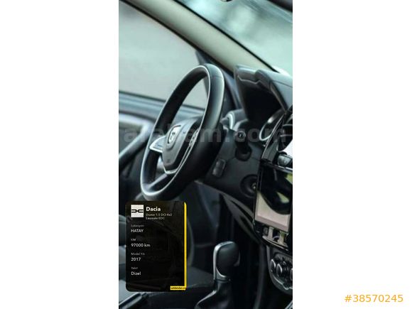 Öğretmenden Dacia Duster 1.5 dCi Laureate 2017 Model