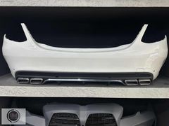 MERCEDES W205 C SERİSİ C63 AMG ARKA TAMPON BEYAZ BOYALI