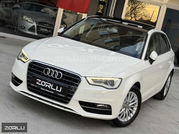 AUDİ A3 2013 1.6 TDİ S-Tronic-Cam Tavan-Ön Arka Led-117 ooo Km