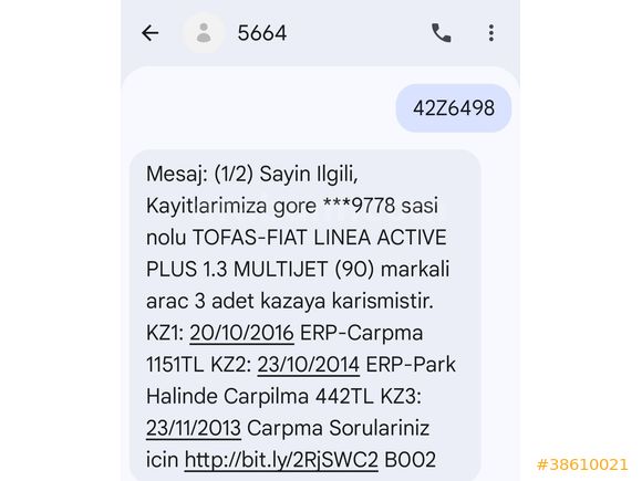 10 YILLIK SAHİBİNDEN SATILIK FİAT LİNEA ACTİVE PLUS