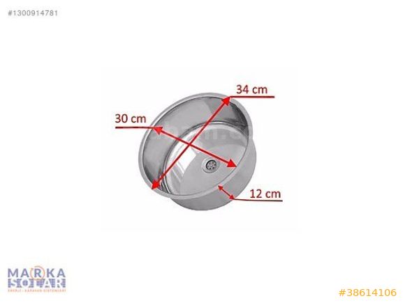 30 Cm Küresel Evye Karavan Evyesi