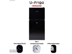 U-FRİGO108LT12/24VKOMPRESÖRLÜ BUZDOLABI TEMPERLİ CAM KAPAK SİYAH