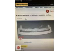 WW GOLF BAGAJ SPOYLER 1KO071644 SIFIR ORİJİNAL