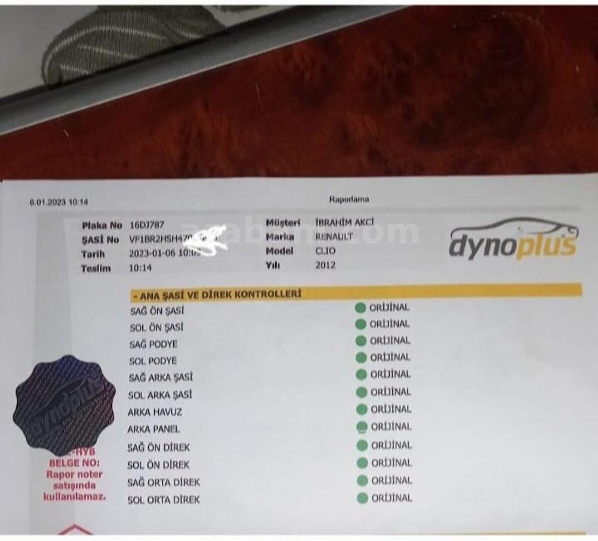 Sahibinden Renault Clio 1.5 dCi Extreme Edition 2012 Model İstanbul 254.000 km Gri (Gümüş) 7