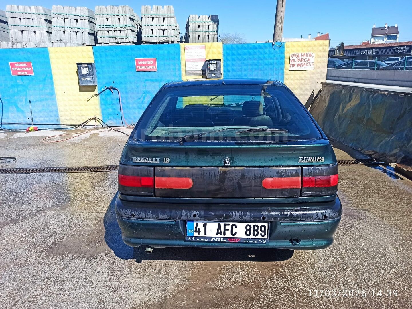 Sahibinden Renault R 19 1.4 Europa RN 1996 Model Bolu 320.000 km Yeşil (metalik) 6