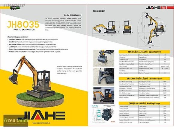 JIAHE 4T KUBOTA D1703 M. ÇKS ÖDEME YADA LEASİNG 12AY SIFIR FAİZ