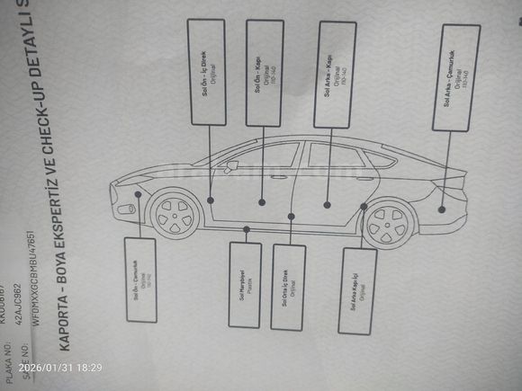 Sahibinden Ford Focus 1.6 Ti-VCT Titanium 2012 Model Çorum