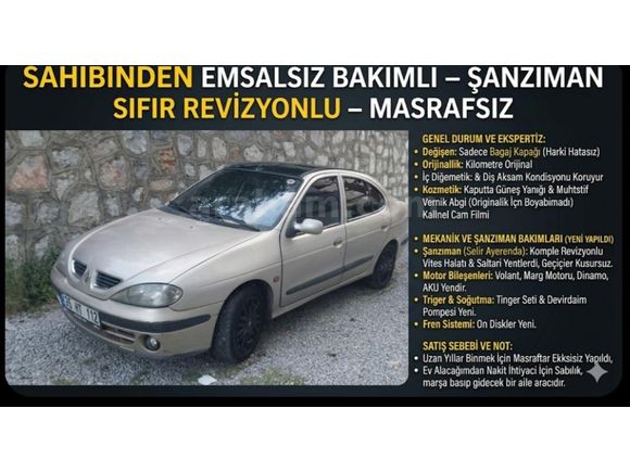 Sahibinden Renault Megane 1.6 RTE 2000 Model