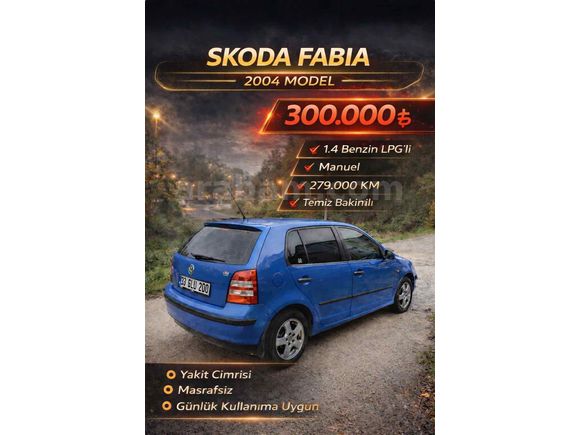 Sahibinden Skoda Fabia 1.4 Comfort 2004 Model Kocaeli