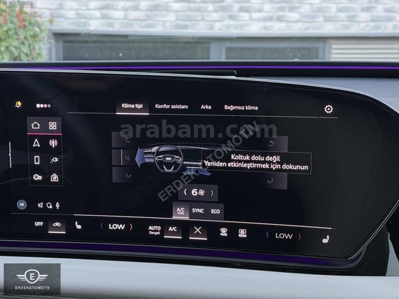 BOYASIZ 2025 AUDI A6 E-TRON SPORTBACK STANDART 15.000 KM'de
