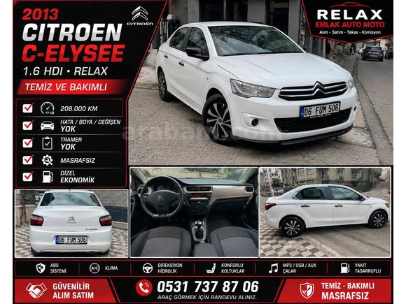 Citroen C-Elysée 1.2 VTi Confort Tramer Boya Değişen yok