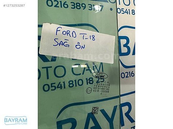 FORD TRANSİT T18 KAPI CAMI SAĞ ORJİNAL