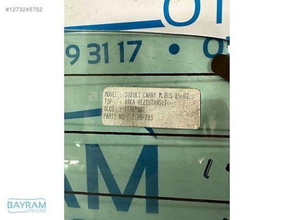 SUZUKİ CARRY ARKA CAM 85-92