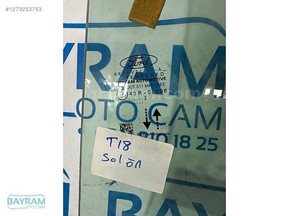 FORD TRANSİT T18 KAPI CAMI SOL ORJİNAL