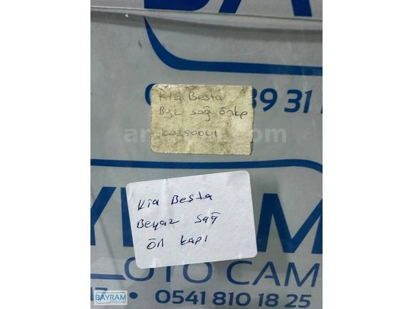 KİA BESTA SAĞ ÖN KAPI CAMI