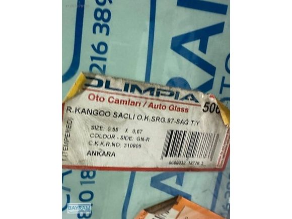 RENAULT KANGOO KAPI CAMI SAĞ 97-