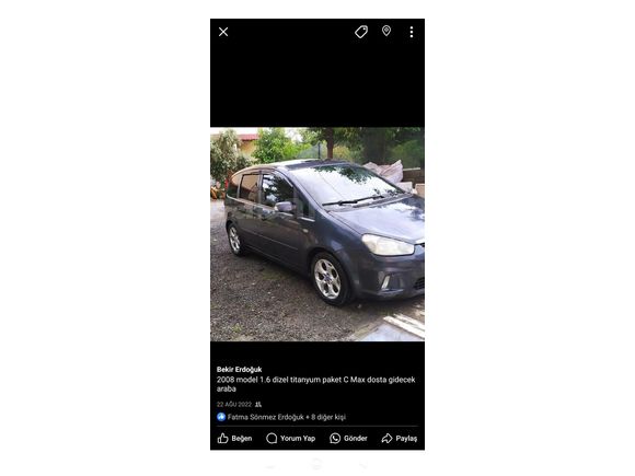 Sahibinden Ford C-Max 1.6 TDCi Titanium 2008 Model