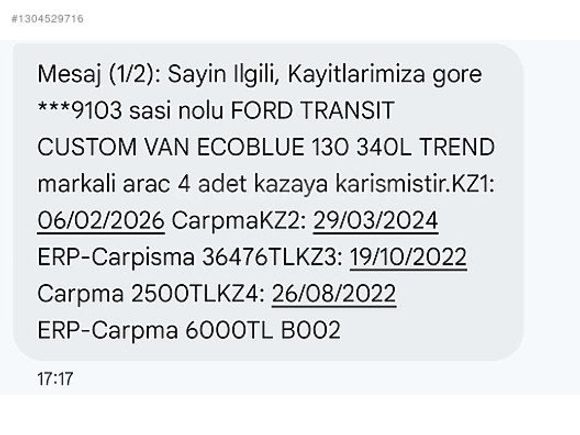 Fırat Karaçim'den Ford Transit Custom 2019 Model