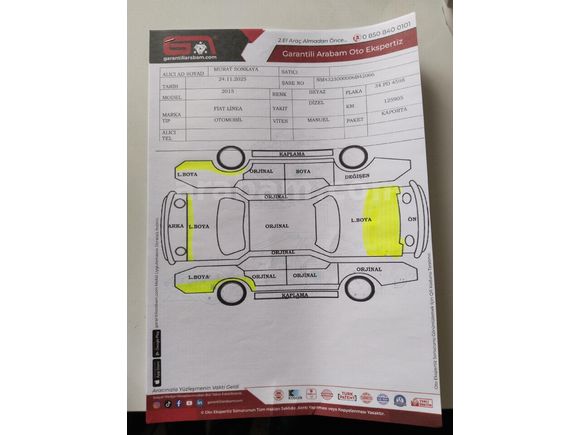 Sahibinden Fiat Linea 1.3 Multijet Pop 2015 Model