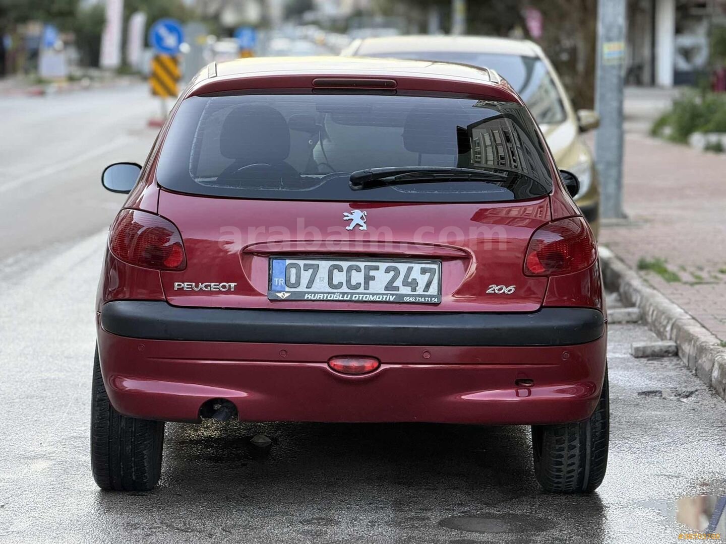 Galeriden Peugeot 206 1.4 HDi X-line 2003 Model Antalya 320.000 km Bordo 5