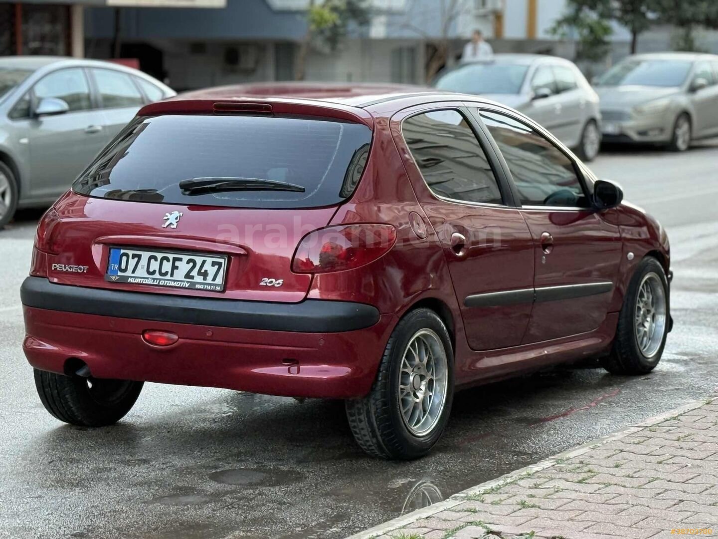Galeriden Peugeot 206 1.4 HDi X-line 2003 Model Antalya 320.000 km Bordo 6