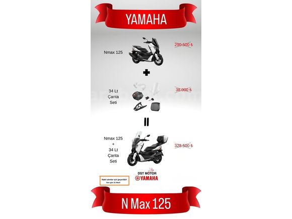 Sahibinden Yamaha N-Max 125 beyaz, mükemmel durumda.