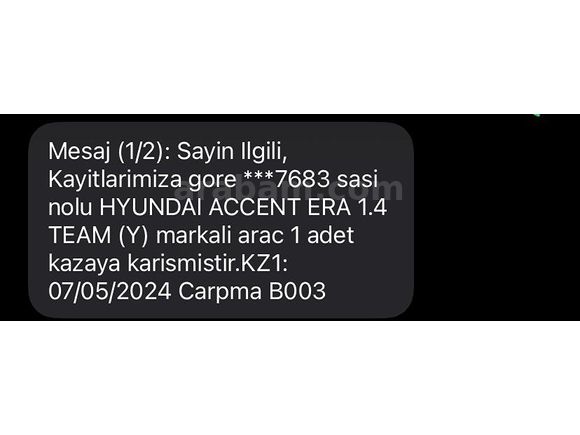 Sahibinden Hyundai Accent Era 1.4 Team 2007 Model 