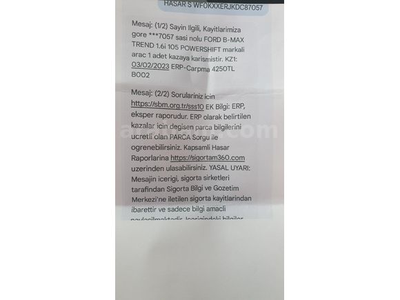 Sahibinden Ford B-Max 1.6 Trend 2013 Model