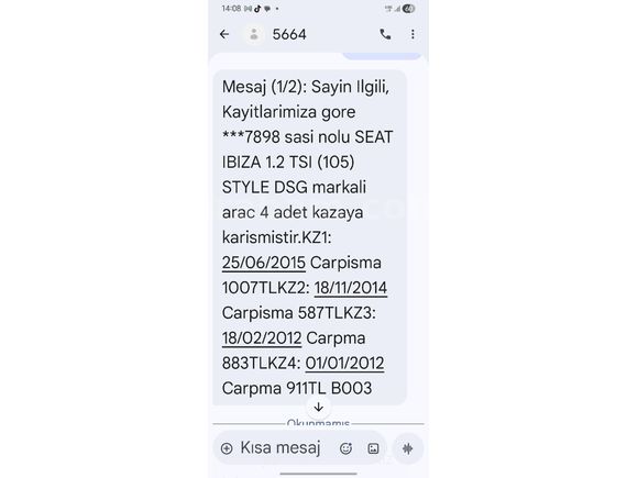 Sahibinden Seat Ibiza 1.2 TSI Copa Plus 2012 Model  144.000 km Kırmızı