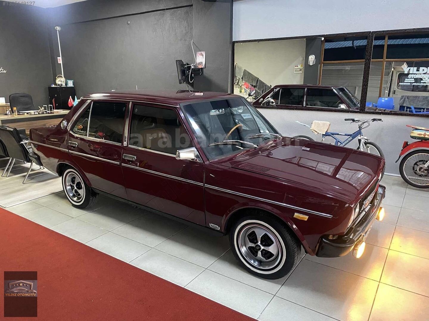 Galeriden Tofaş Murat 131 1983 Model Aydın 250.000 km Bordo 3