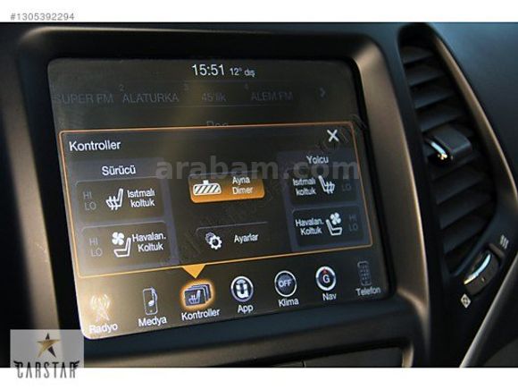 CARSTAR' dan JEEP CHEROKEE 2.0 DİZEL 4X4 LIMITED