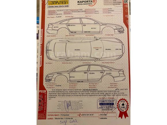 Sahibinden Ford Mondeo 1.6 Ecoboost Titanium 2012 Model 