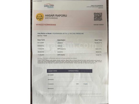 VW JETTA 1.2 TSI TRENDLINE EMSALSİZ TEMİZLİKTE