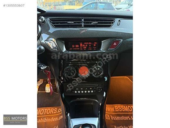 -BSS MOTORS-2011 DS3 1.6 THP KIRMIZI SİYAH 88 BİN KM MASRAFSIZ !