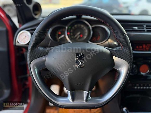 -BSS MOTORS-2011 DS3 1.6 THP KIRMIZI SİYAH 88 BİN KM MASRAFSIZ !