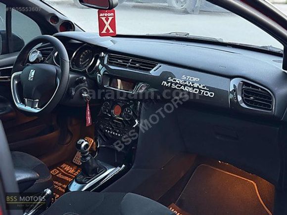 -BSS MOTORS-2011 DS3 1.6 THP KIRMIZI SİYAH 88 BİN KM MASRAFSIZ !