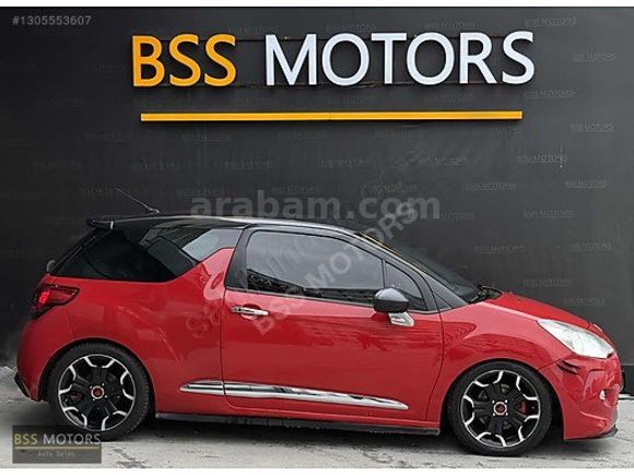 -BSS MOTORS-2011 DS3 1.6 THP KIRMIZI SİYAH 88 BİN KM MASRAFSIZ !