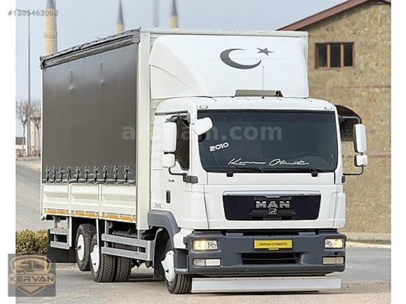 KERVAN OTOMOTİV'DEN 2010 MODEL TGL 12.180 MAN KAYAR PERDE KAMYON